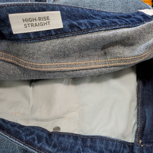 Torrid High Rise Slim Straight Leg Jeans Distressed Medium Wash Blue Women's 20R - Picture 10 of 12